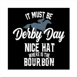 Derby Day and mint juleps Kentucky horse racing Posters and Art